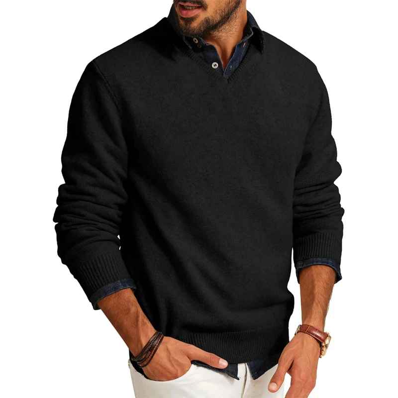 Pullover uomo scollo v