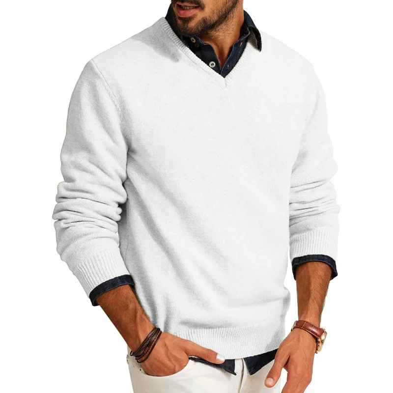 Pullover uomo scollo v