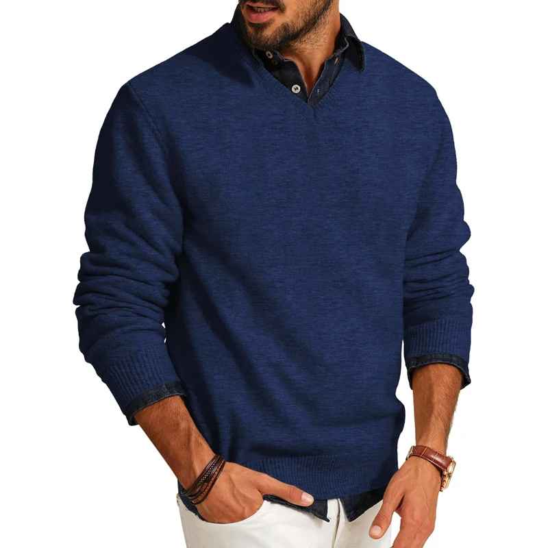 Pullover uomo scollo v