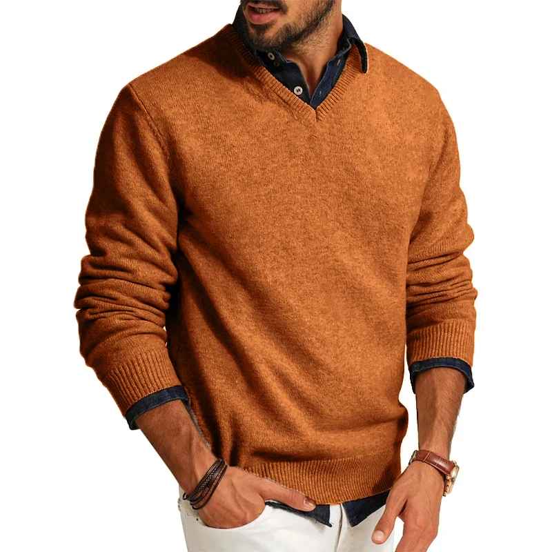 Pullover uomo scollo v